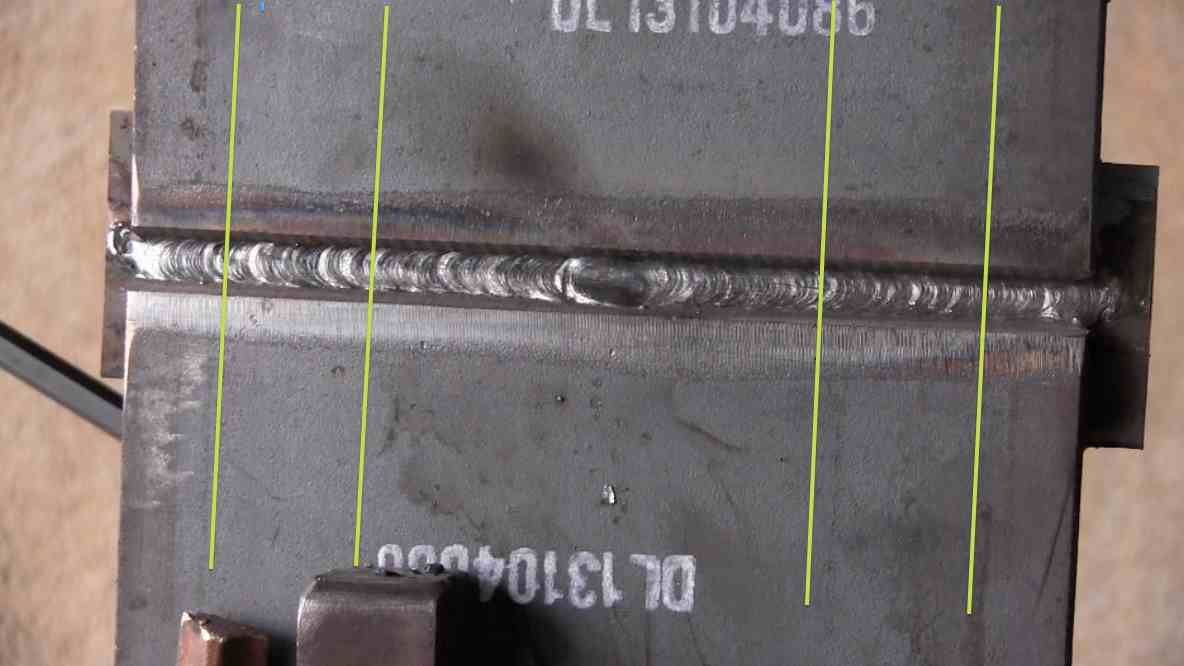 Horizontal Weld Test 7018 with backing