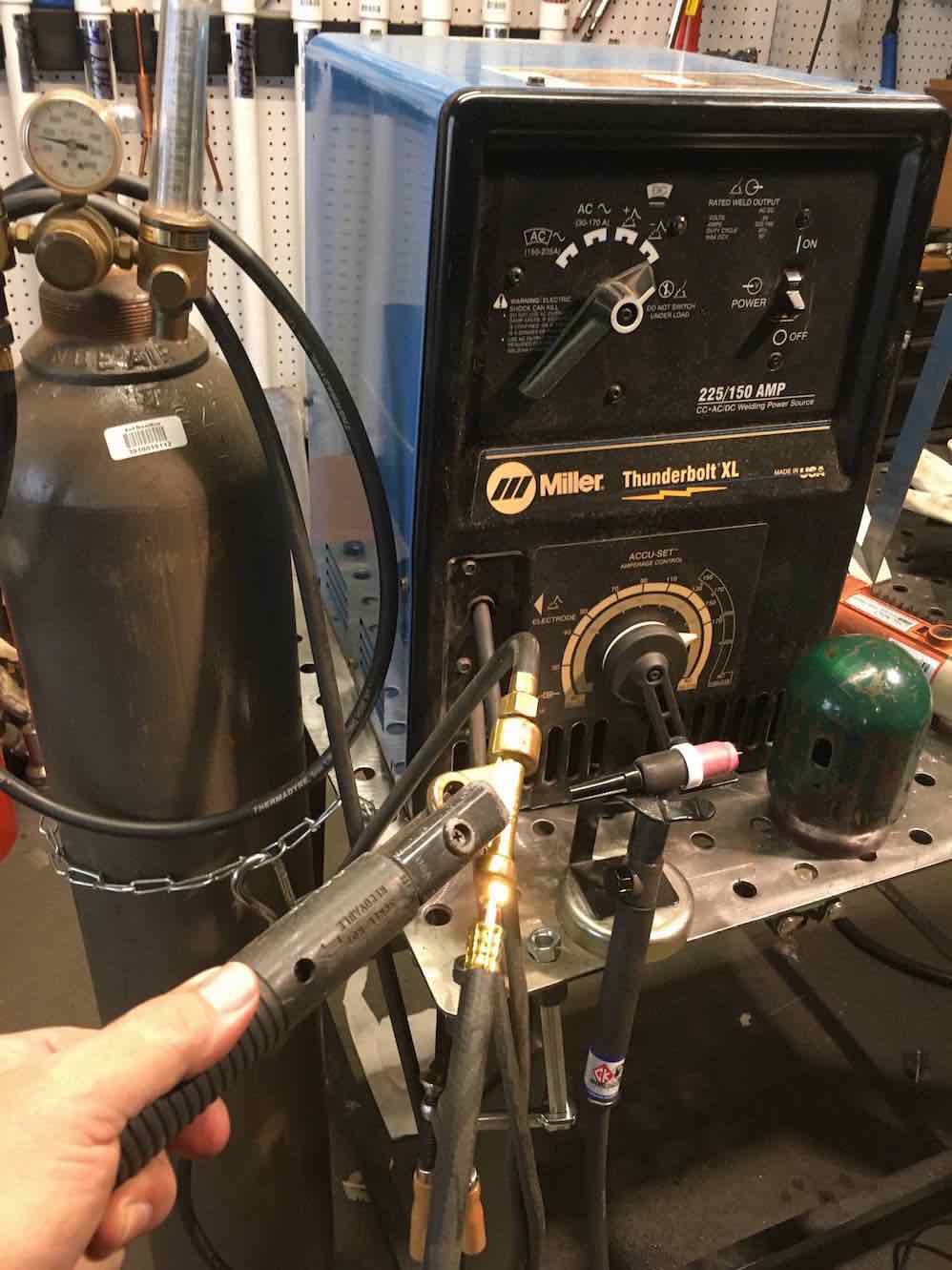 Scratch Start Tig stick weld diagram 