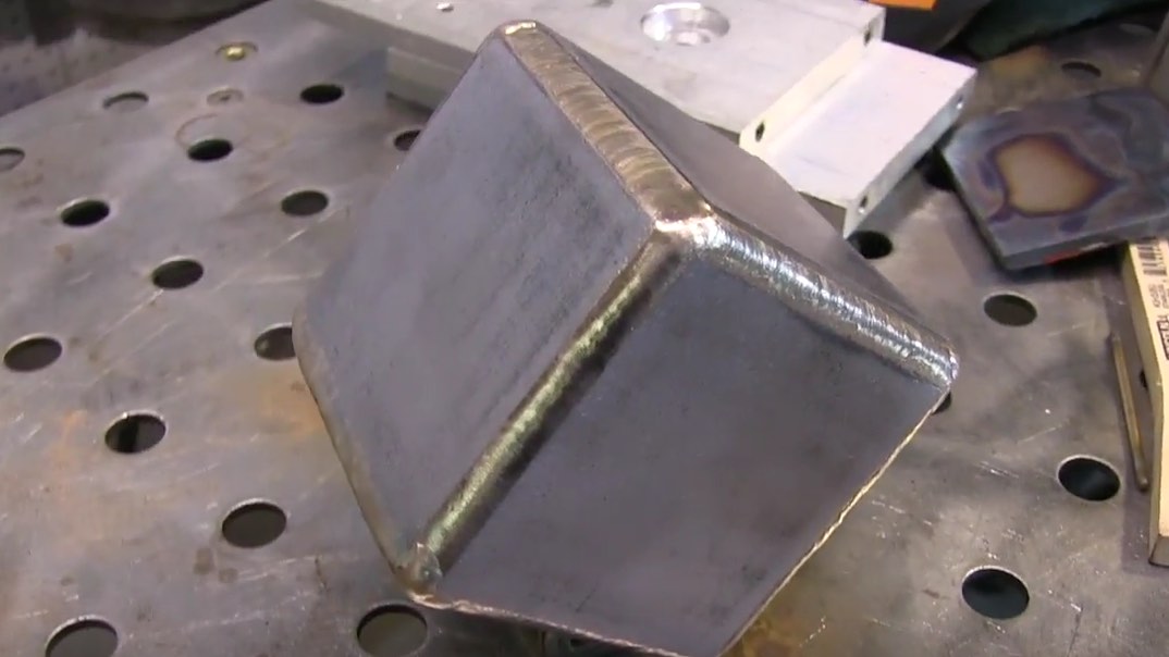 Tig Brazing a Steel Cube