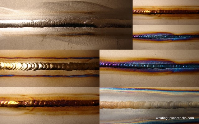 welding pictures weld discoloration chart