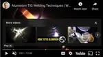 Videos on Tig Welding Aluminum and learning how to tig weld 