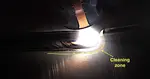 TIG Video shows How to set AC balance with zoomed in arc shots 