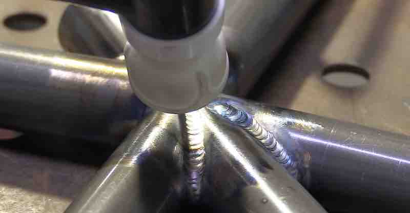 4130 chromoly tubing cluster weld
