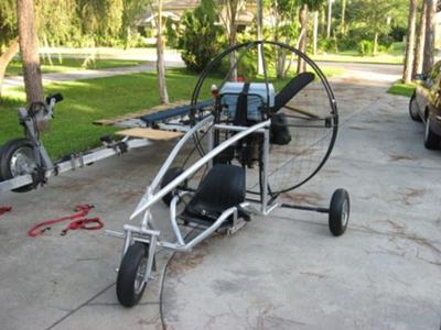 Trike with motor attached