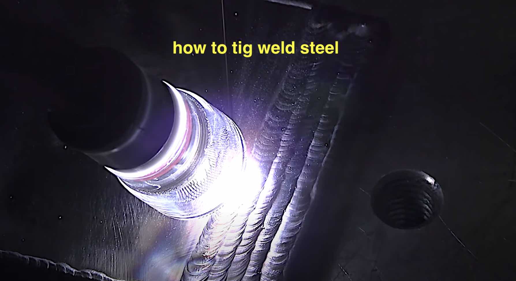 how to tig weld steel padding
