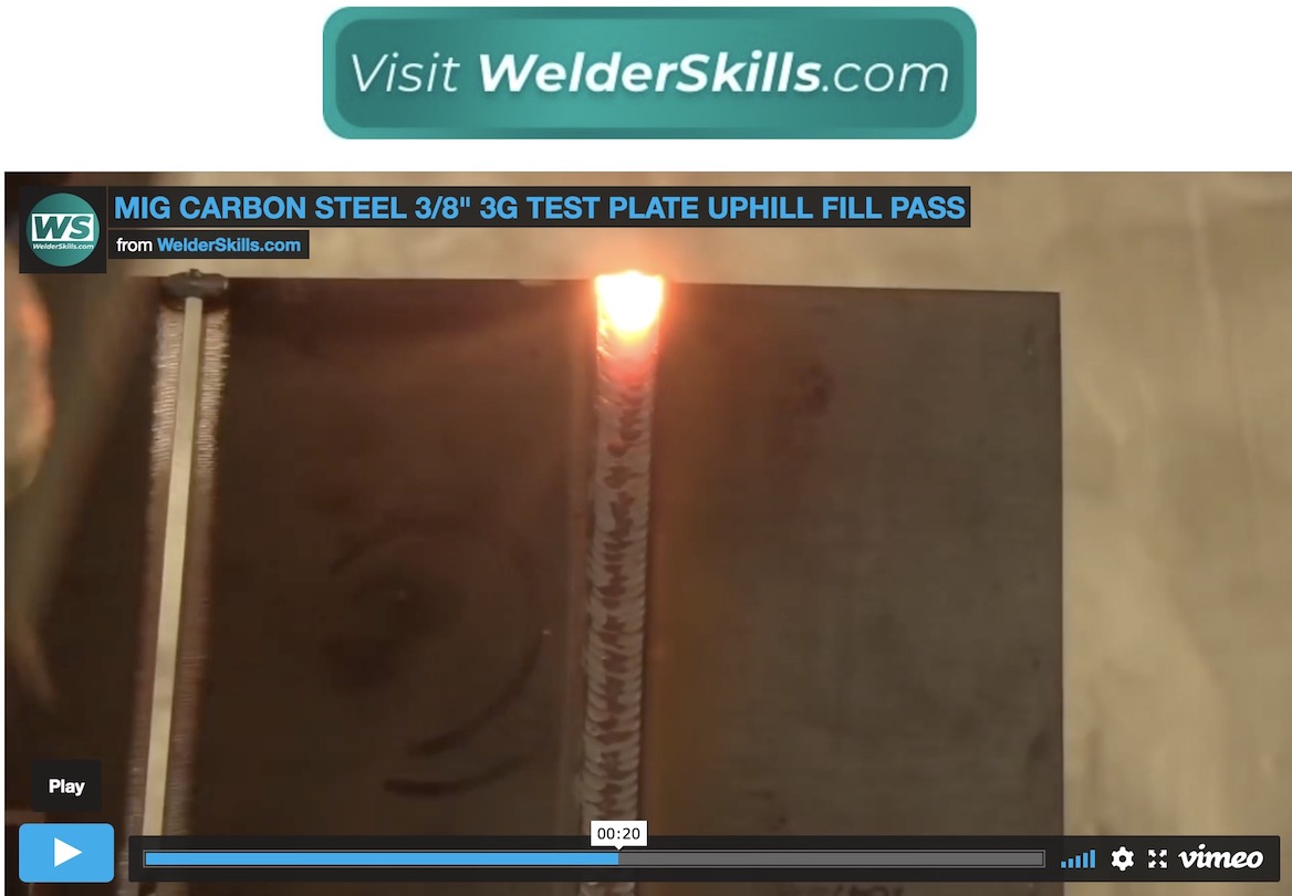 Mig Welding 3g 3/8" Test Plate Fill Pass Settings and Technique