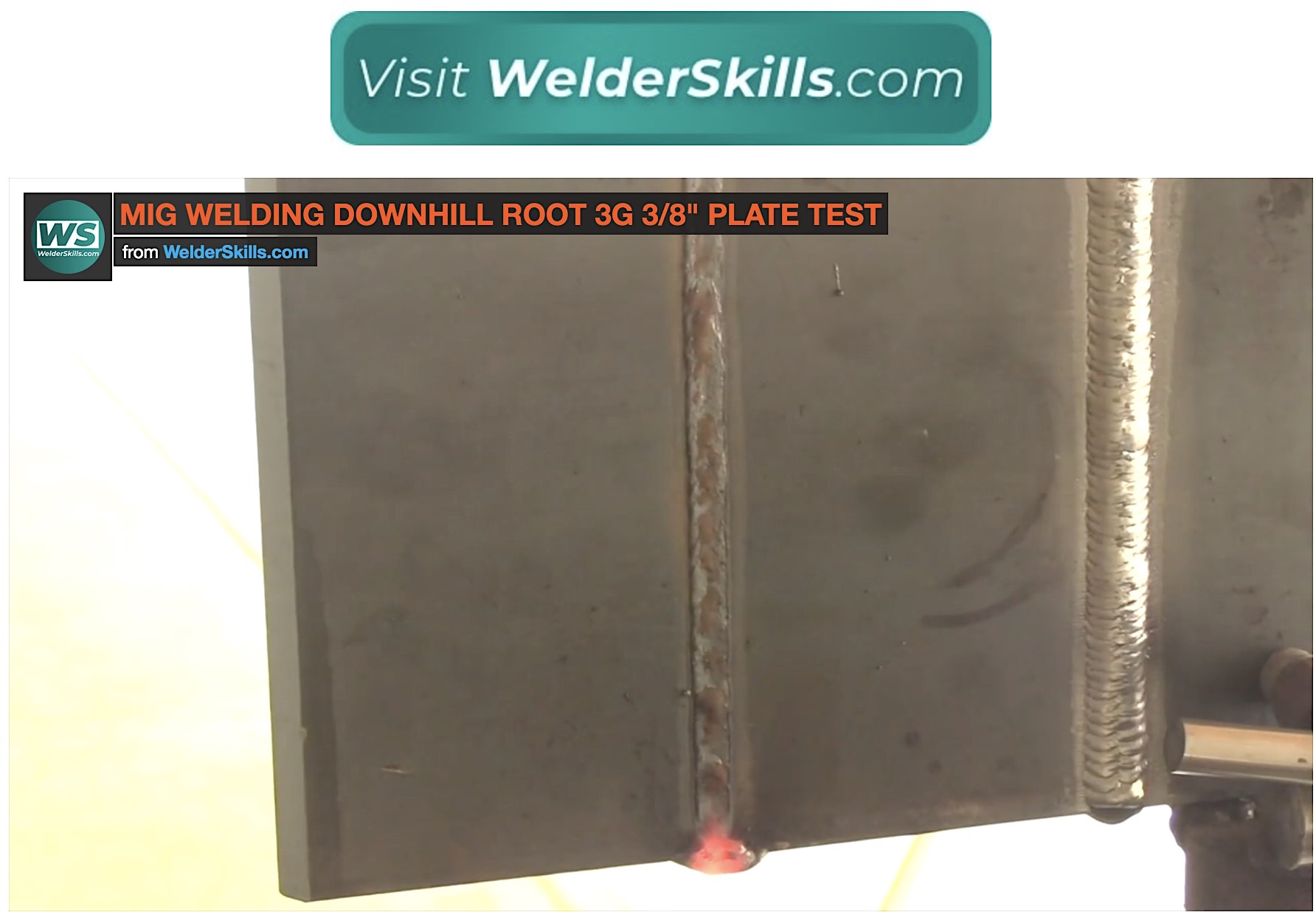 Mig Welding Downhill Root 3g 3/8" Plate test settings