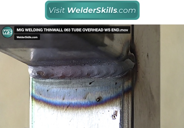 mig welding overhead 4f thinwall tubing