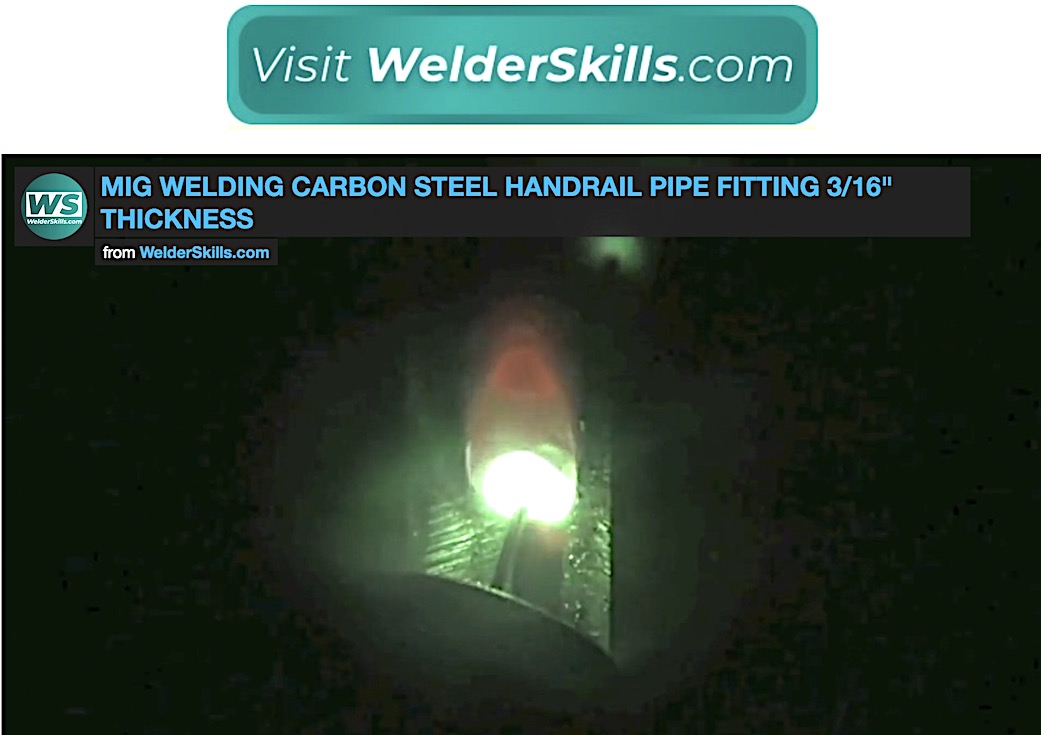 Mig Welding Open Root handrail fitting to pipe settings
