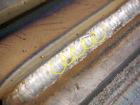 mig weld done by pulling puddle