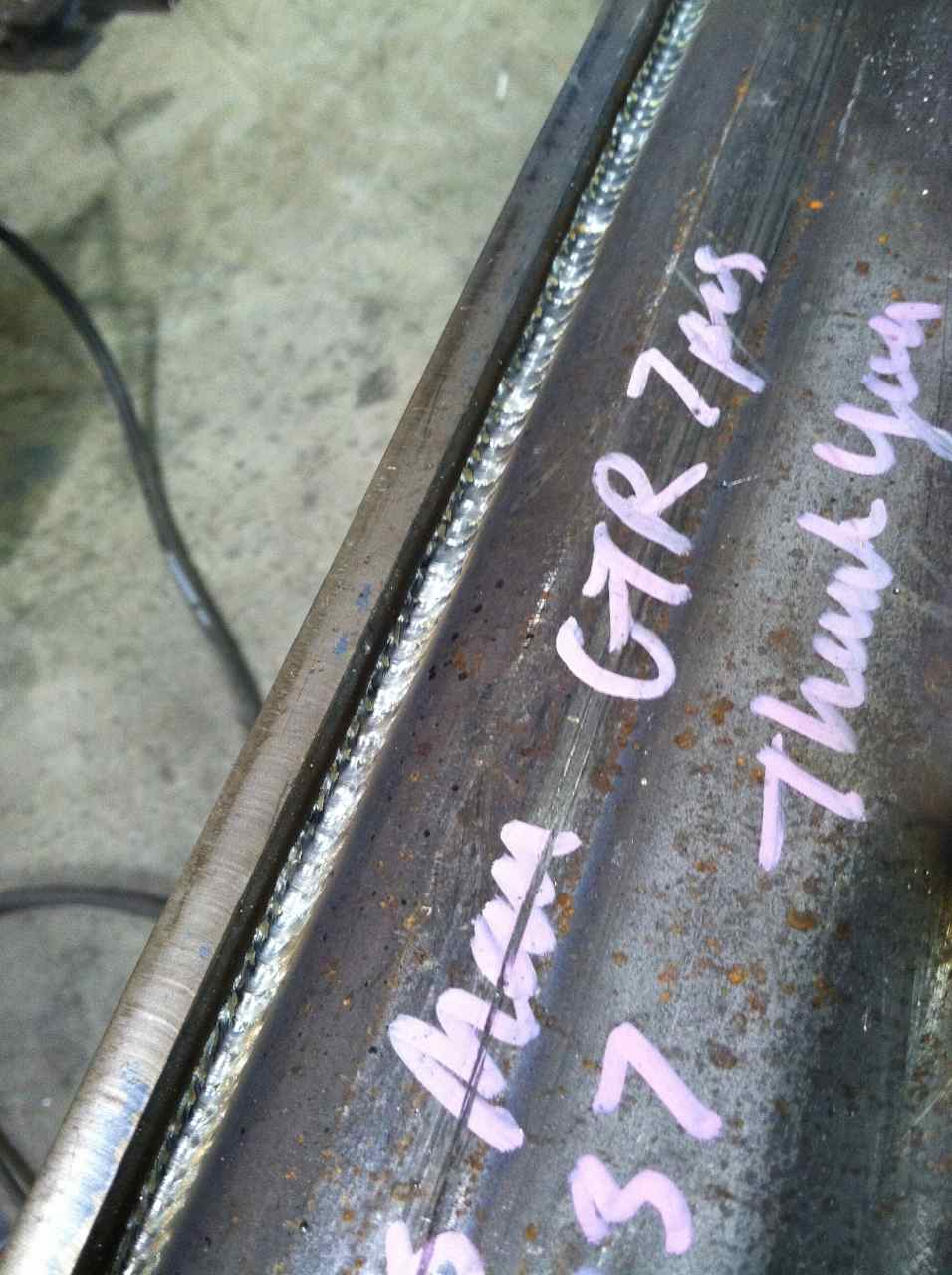 mig welds using lincoln powermig 350mp