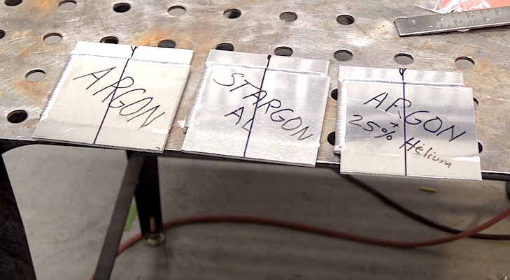 testing tig welding gases