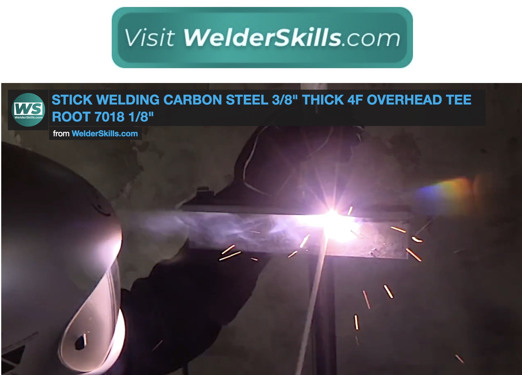 stick welding 7018 overhead video