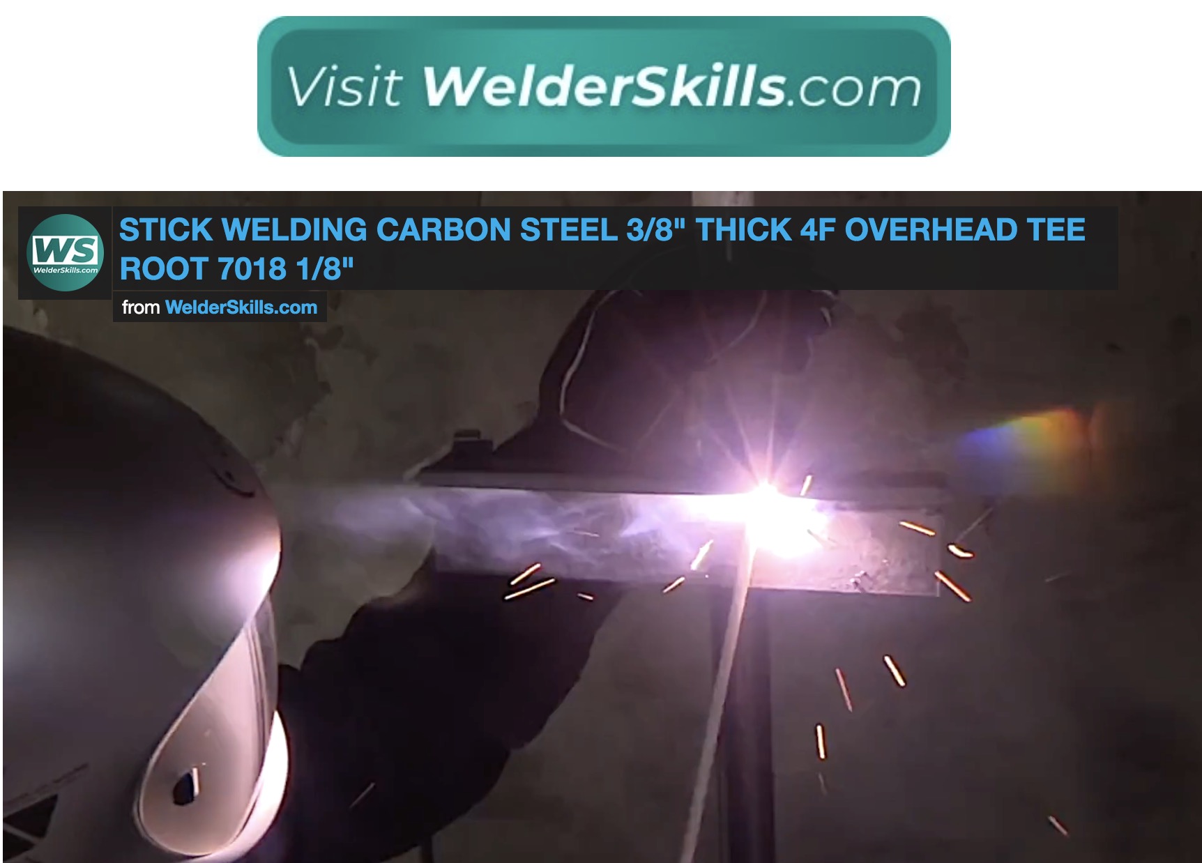 Stick welding 3/8" thick overhead tee joint 7018 1/8"