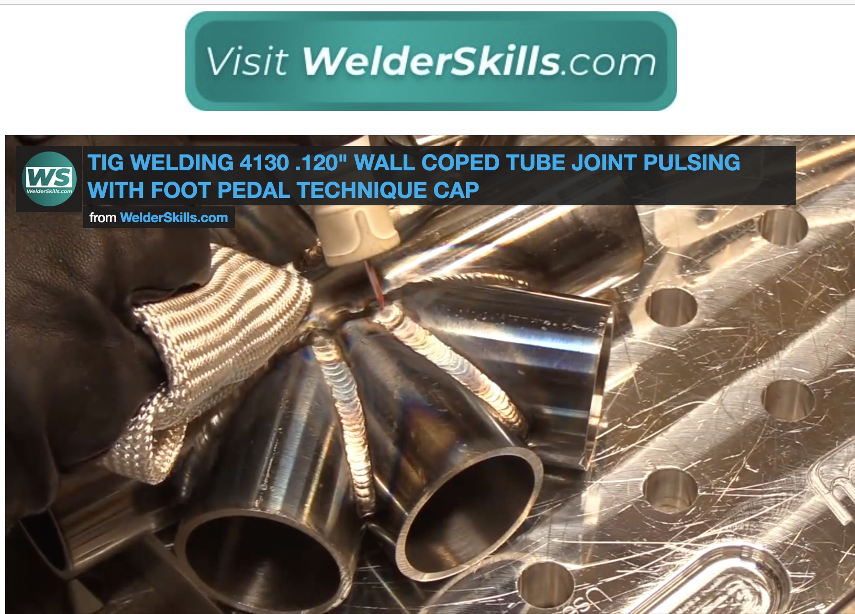 tig welding 4130 tubing