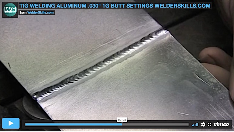 Settings for TIG Welding Thin Aluminum