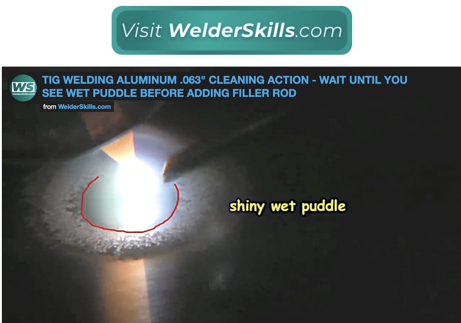 Tig Welding Aluminum Wait until you see the shiny wet puddle