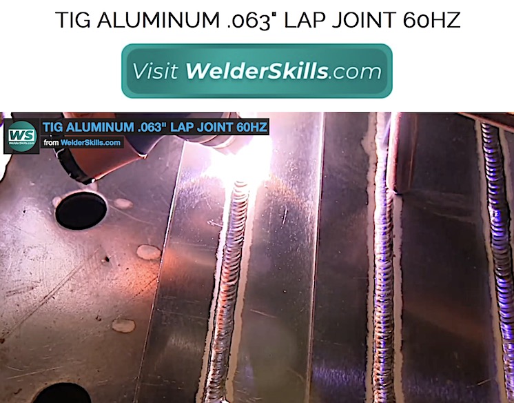 TIG Welding Aluminum Lap joint .063" 60hz Settings