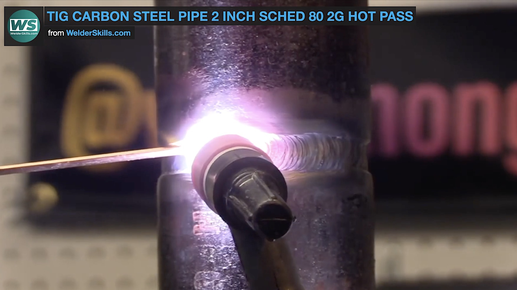 Tig Welding Carbon Steel Pipe 2 inch schedule 80 2g hot pass
