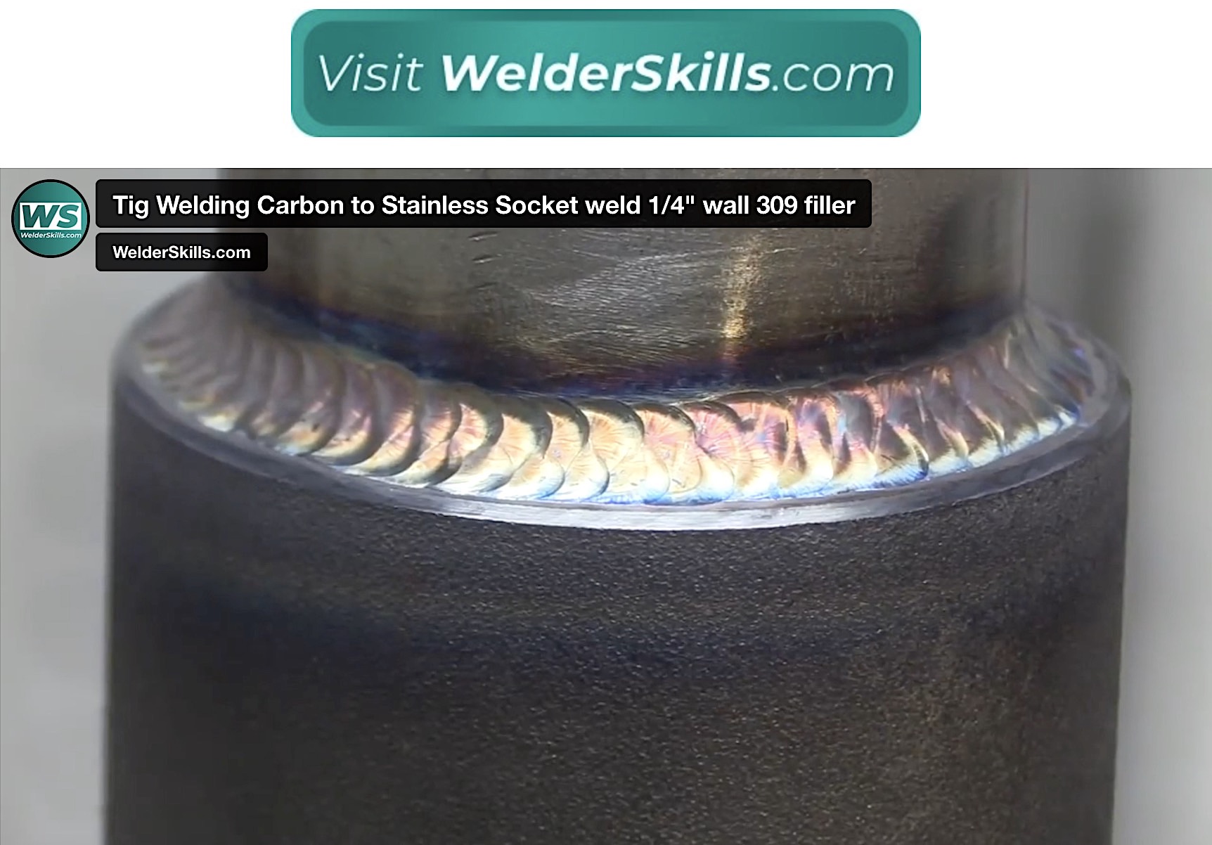 Tig Welding Carbon to Stainless Socket weld 1/4" wall 309 filler