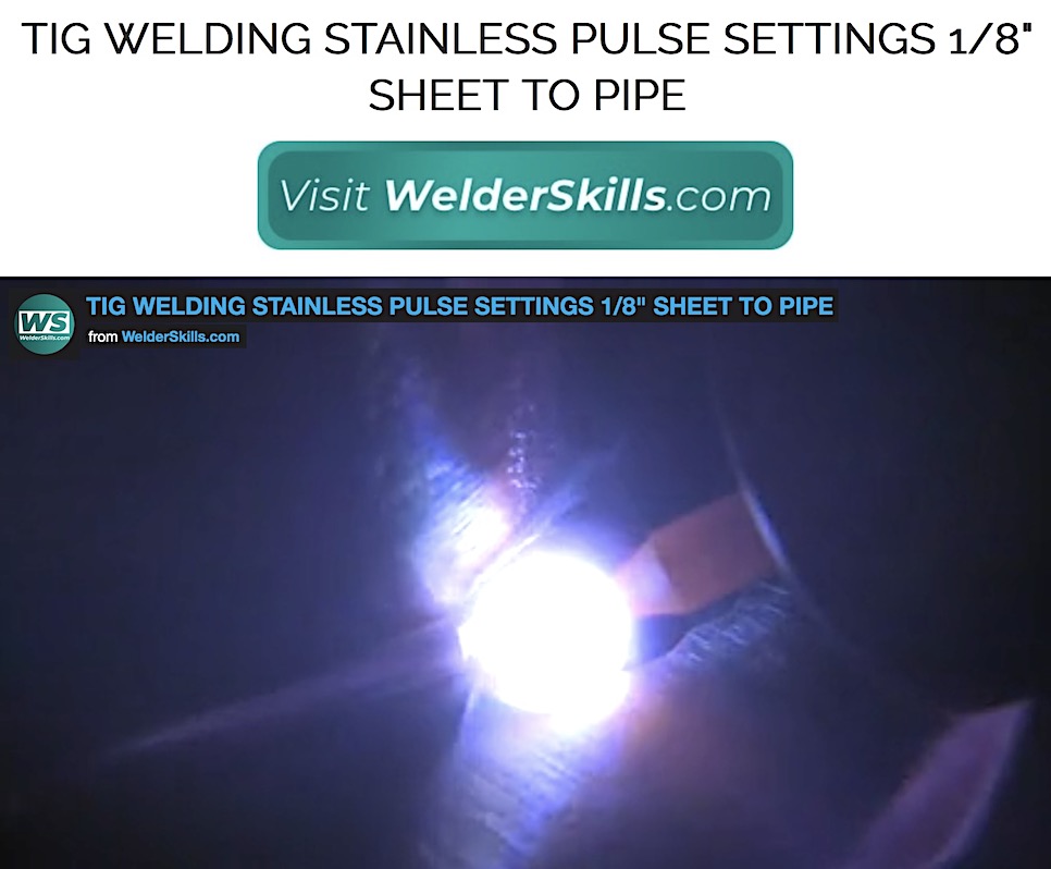 Tig welding Stainless pulse settings 11ga
