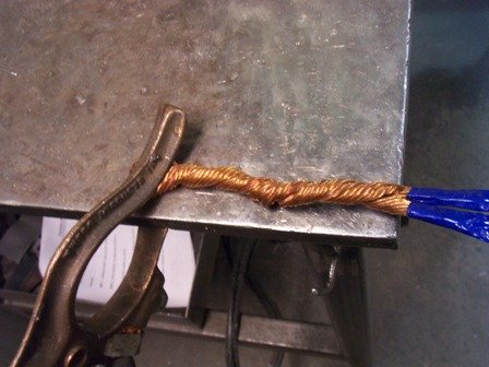 mig welding tip ground clamp trick