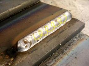 mig welding push angle lap joint